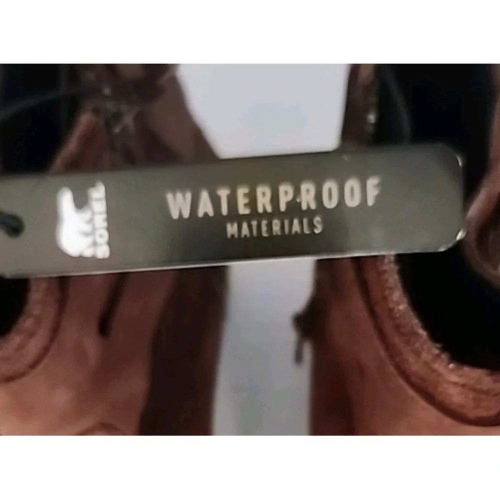 Sorel Lolla Bootie‎ Burro/Buffalo Brown  Women's 7 Zipper NL3080-282 Waterproof